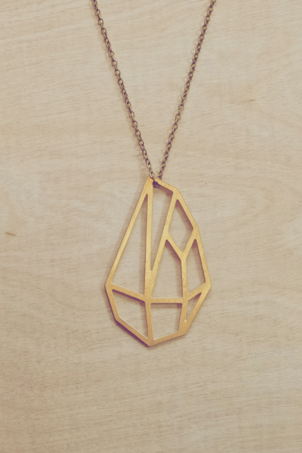 Geometirc Brass pendant