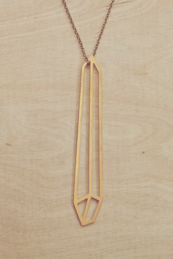 Geometirc Brass pendant