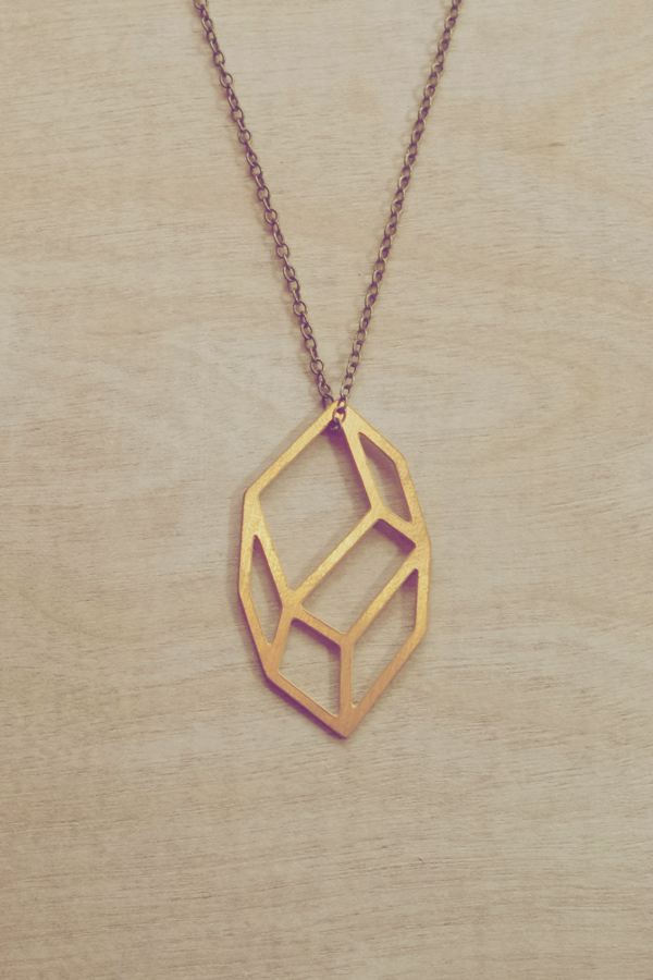 Geometirc Brass pendant