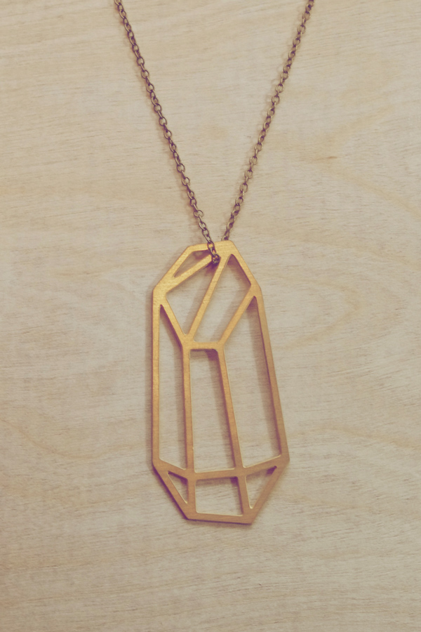 Geometirc Brass pendant